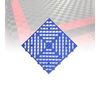 Palet de Plástico, Baldosas Entrelazadas para Suelo de Garaje, Suelo Ligero, Impermeable, Encajable, Antideslizante, de Fácil Instalación, Plataforma de Rejilla Transpirable(Blue)