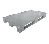 Palet de plástico multiusos con refuerzo de acero ratioform, L x A x H 1200 x 800 x 150 mm