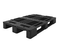 Palet de plástico, carga estática máx. 5000 kg, anchura 800 mm, perforado