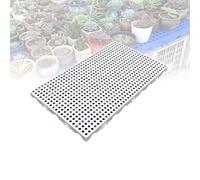 Palet de Plástico, Rejilla Impermeable de HDPE, Palet Ligero y Transpirable para Ventilación, Aplicable a Supermercados, Restaurantes, Cocinas, Tiendas, Almacenes y Sótanos; se Puede Unir.(White)