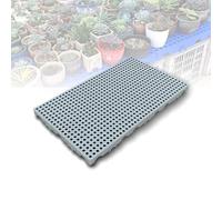 Palet de Plástico, Rejilla Impermeable de HDPE, Palet Ligero y Transpirable para Ventilación, Aplicable a Supermercados, Restaurantes, Cocinas, Tiendas, Almacenes y Sótanos; se Puede Unir.(Gray)