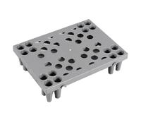 Palet Ligero Apilable de HDPE, Palets Plastico, Carga Estática de 500 Kg, Diseño Hueco para Mayor Transpirabilidad, para Sótanos de Supermercados y Almacenes(Gray,40 * 30 * 10cm/16 * 12 * 4in)