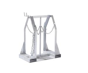 Palet para bombonas de gas eurokraft pro, para 4 bombonas