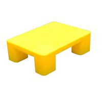 Palet Plastico para Almacenamiento en Almacenes, Palets de Plástico para Almacenamiento en Sótanos, Apto para Almacenamiento en Almacenes(Yellow,40x40 cm/15.7x15.7 in)