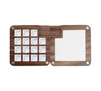 Paleta Ad - Bandeja Portátil De Salpicaduras, Caja De Pintura De Madera | Organizador Magnético Compacto, Rejilla De Pintura Hecho A Mano Set De Ilustración De Viaje Mezcla