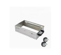 Paleta ajustable con muescas - Esparcidor adhesivo para azulejos y herramienta de nivelación de arena con ruedas para acabados planos en suelos y paredes