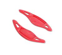 Paleta Cambio Coche Compatible Con KIA Para Stinger Hatchback Van CK K8 GT S Para GTS GT2 GT+ GTLine Paleta Cambio Trasero Del Volante Levas Cambio Volante(Red carbon black)