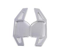 Paleta Cambio Coche Compatible Con Para A1 A3 A4 A5 A6 Q5 Q7 8V Paleta Cambio Trasero Volante Coche Extensiones palanca cambio(A pair Silver)