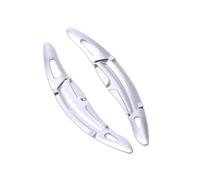 Paleta Cambio Extensión De Palanca De Cambios Para Volante De Coche Panamera Cayenne Carrera 991, 2 Piezas(Silver)