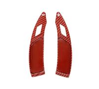 Paleta Cambio Levas De Cambio En El Volante Con Impresión De Fibra De Carbono ABS Para Peugeot 508, 5008, 308, 3008, 208 Y 2008 GT SW(Red Carbon)