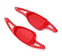 Paleta cambio volante Compatible Con S3 2014 2015 Para RS3 2016 Para RS 6 4.0T Avant 2016 2017 2018 Accesorios Extensión Paleta Cambio Volante Coche(Carbon fiber red)