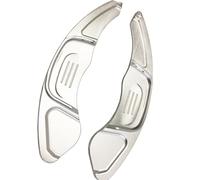 Paleta cambio volante Compatible Con Vw Para Lamando Para Gts 2016 2017 Para Polo Para Gti 2015 2016 2017 Accesorios Coche Volante Paletas Cambio Aluminio(Silver)