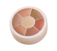 Paleta Correctora De Color - Base De Maquillaje En Crema De Cobertura Total, Set De Corrector Ligero | Kit De Contorno Difuminable De Duración Duradera A Prueba De Agua, Paleta De Iluminador Luminoso