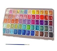 Paleta creativa de acuarelas nacaradas, juego de pintura metálica brillante, colorido para artistas pintando A