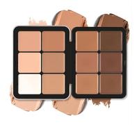 Paleta de 12 colores de corrector en crema, de larga duración, difuminable, de cobertura total, natural, mate, en crema, corrector de color, paleta de maquillaje facial, sin crueldad (#E)