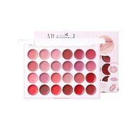 Paleta de 24 colores labios mate alta pigmentación larga duración acabado | Kit versátil de 24 colores vibrantes y mate para coordinar con atuendos y looks de maquillaje en cualquier ocasión especial