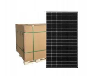 Paleta de 36 piezas: Módulo PV JA Solar 500W, mono-Si, bifacial, celdas de media célula tipo N de 182 mm, cables de aproximadamente 120 cm, conector MC4-EVO2A, peso de 27,3 kg, Full Black