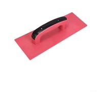 Paleta de acabado plana hecha de plástico PU amigable con el mantenimiento para yeso de cemento concreto (rojo)