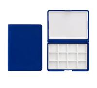 Paleta de acuarela de, contenedor de almacenamiento de pintura de 12 pozos para almacenamiento de aceite de acuarela acrílica y recipiente para mezclar colores