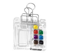 Paleta de acuarela multicompartimento, paleta de pintura con tapa | Bandeja de acrílico multicompartimento | Bandeja de acuarela de metal con tapa para viaje, exterior, casa, viaje