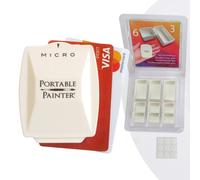 Paleta de acuarela port til Micro Painter con bandejas adicionales - Para viajes | Ligera como una pluma | Simplifica tu vida