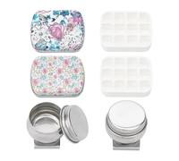 Paleta de acuarela vacía, 12 recipientes pequeños for almacenar pintura al óleo, kit for artistas aire libre for bocetos Para Gouache, Acuarela y óleo