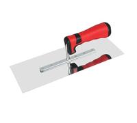 Paleta de alisado de acero inoxidable con mango suave, 28 x 11 cm, espátula, paleta de yeso, paleta de yeso, paleta de limpieza, paleta de estuco, herramienta para enyesar, alisar