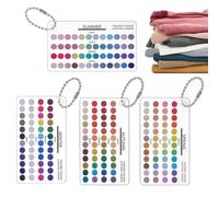 Paleta de análisis de color, portátil, de referencia rápida, acrílica | Tarjetas de selección de colores de temporada de maquillaje de belleza para salón, hogar, armario, armario, ropa, compras
