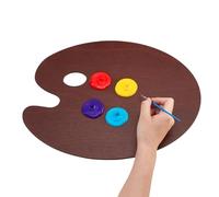 Paleta De Arte | Bandeja Mezcladora De Colores En Forma Ovalada,Paleta Artistica para Pintura,para Pintores, Niños, Estudiantes, Dibujo, Pinceladas, Hogar, Viaje y Escuela