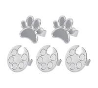 Paleta de arte de uñas - 5 tableros de exhibición de esmalte de gel portátil | Herramientas de mezcla de arte de uñas de acero inoxidable, garra de gato y placa de exhibición de manicura de