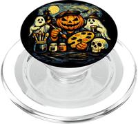Paleta de Artista de Pintura de Calabaza de Artes visuales Artsy Halloween PopSockets PopGrip para MagSafe
