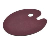 Paleta de artista ovalada de madera de 12x9,5 pulgadas, bandeja de mezcla de colores con soporte for pulgar for pintura de acuarela con óleo acrílico, manualidades DIY Dibujo