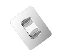 Paleta de base de belleza - Bandeja de maquillaje de acero inoxidable, paleta de mezcla cosmética, paleta de belleza portátil | Herramienta de mezcla manual para polvo de base profesional L