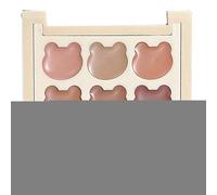 Paleta De Brillo Labial | 9 Tonos De Labiales Para Mujer Paleta De Maquillaje | Cosmético Portátil Para Adolescentes, Colores Intensos Y Duraderos Para Eventos, Viajes Diarios O Universidad