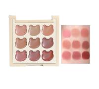 Paleta De Brillos Labiales Para Maquillaje | Maquillaje Labial En 9 Tonos Para Mujeres - Cosmético Portátil Para Adolescentes, Colores Intensos Y Duraderos Para Eventos, Viajes Diarios O Universidad