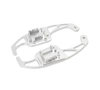 Paleta de cambio de coche Cubierta Palanca Cambios Paletas Extendidas Volante Coche Compatible Con VW Para Golf MK6 2009-2014 Para S&haran 2012-2016 Para Jetta(Silver)