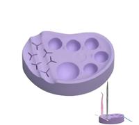 Paleta de cejas de maquillaje de silicona - Bandeja de mezcla de cosméticos reutilizable | Placa de maquillaje multifunción para base, delineador de ojos, permanente de pestañas, tinte de cejas y uso
