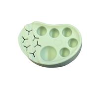 Paleta de cejas de maquillaje reutilizable: sólida bandeja de mezcla cosmética de silicona, herramienta portátil | Placa de paleta versátil para elevación de pestañas, tinte de cejas, mezcla d