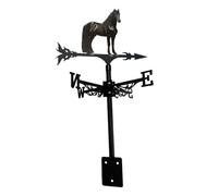 Paleta de clima giratoria para caballo, para techo, indicador de dirección del viento, vintage, se adapta a paletas de viento para cobertizos, patio, jardín, pabellón (h47) H148