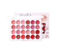 Paleta de color labial, paleta de brillo de labios,Mancha de labios de maquillaje | Placa de lápiz hidratante hidratante 24 colores y lápiz labial duradero para mujeres damas