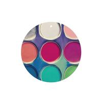 Paleta de colores redondos, difusores de aromas para coche, forma redonda, para colgar fragancias, tabletas, decoración interior del coche, armario, zapatos, armario, ambientador de fragancia, 4