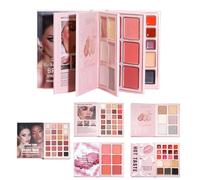 Paleta de contorno facial: libro cosmético con alto contenido de pigmentos, diseño adecuado para principiantes, estuche compacto y portátil, accesorio de maquillaje profesional | Universidad Viajes