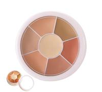 Paleta De Corrección De Colores - Un Conjunto De Fundaciones De Acordemiento Que Cubre Una Cubierta Firme, Fácil De Mezclar En Maquillaje | Paleta De Concejo Paleta Crema Paleta C