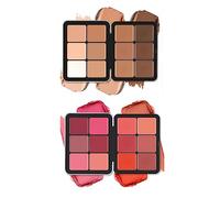 Paleta de corrector de 12 colores, paleta de coloretes de 12 colores, maquillaje de cobertura completa, corrector para círculos oscuros y paleta de coloretes