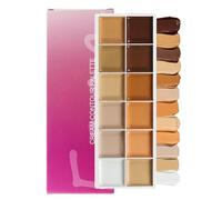 Paleta de corrector, paleta de contorno de crema de 12 colores, Corrector de maquillaje para mujeres Oficinas maduras de la piel Partes de graduación Date de boda Viaje Bridal, Fórmula de cobertura co