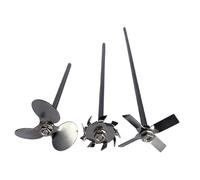 Paleta de dispersión de laboratorio, Accesorio for mezclador de laboratorio acero inoxidable 304: Disco dispersor, varilla agitadora, aspas varios tamaños(Stirring rod: 20cm)