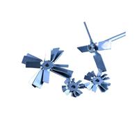 Paleta de dispersión de laboratorio, Varilla agitadora de acero inoxidable 304 y barra 4 palas for mezclador laboratorio, varios tamaños(Stainless rod 350mm)