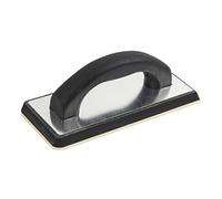 Paleta de enlucido con mango ergonómico de mano con forro seco para enlucido de pared, espátula de hormigón para piso y hormigón