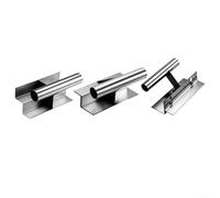 Paleta de esquina de acero inoxidable con diseño ajustable y mango ergonómico para enlucido preciso y acabado suave (estilo ajustable)