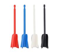 Paleta de fijación para taladro mezclador de resina epoxi, 16,5 x 3,5 cm, agitador ABS para pinturas, esmaltes y manchas, paquete de 4 (negro/blanco/rojo/azul)